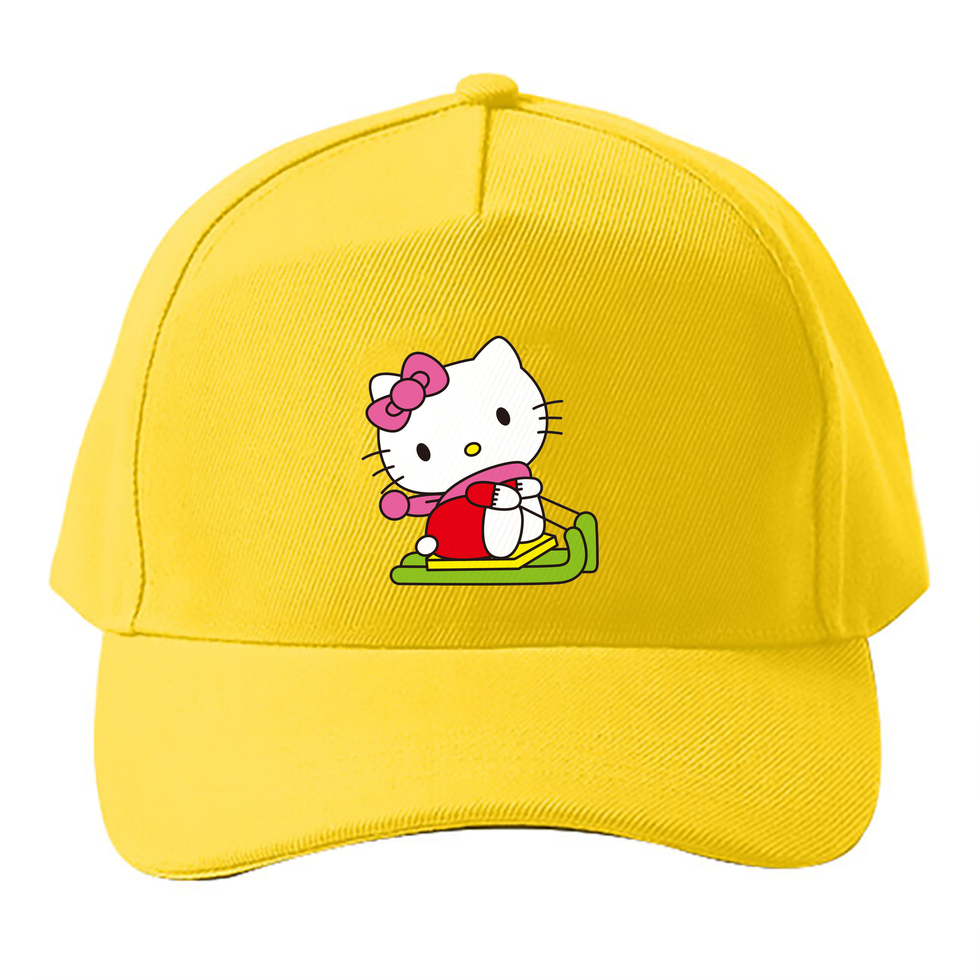 （画像用） Hello Kitty ハローキティ ベースボールキャップ 綿100％ 男女兼用 帽子 スポーツ
